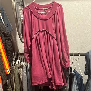 Chelsea & Violet Long Sleeve Dress in Pink